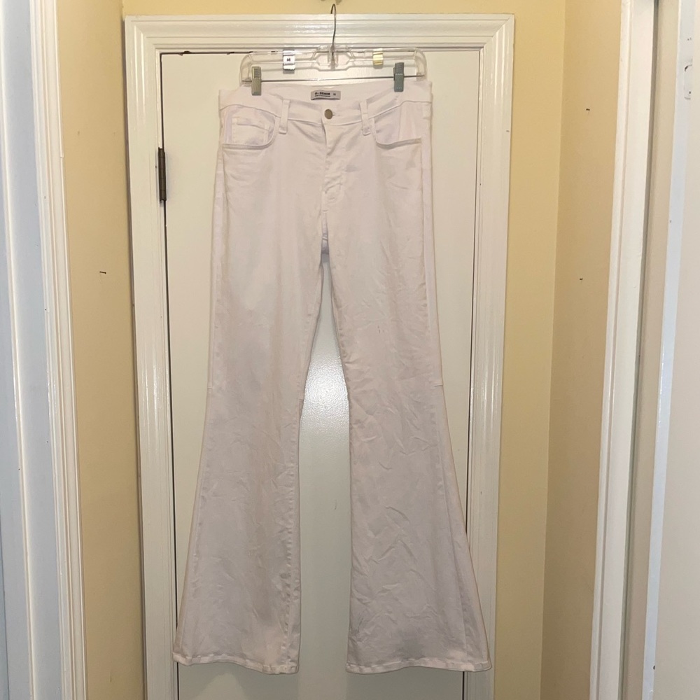 O2 Denim White Jeans- wide bootcut Size 30